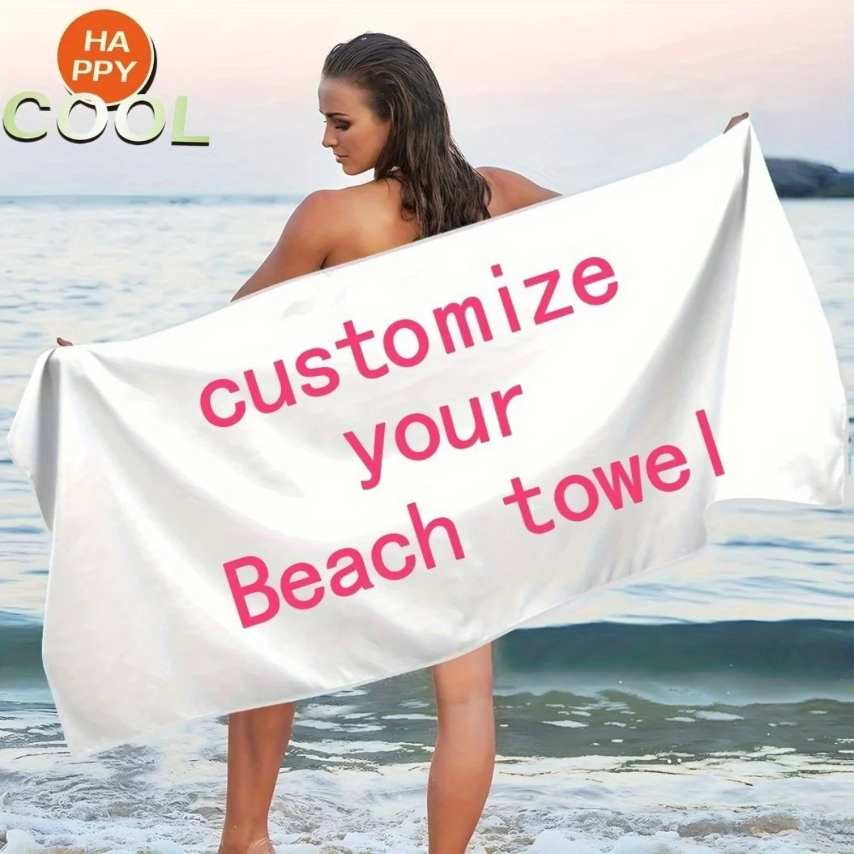 1‑Piece Custom Beach Towel - Modern Style, Ideal for Beach & Outdoor Enthusiasts, Perfect for Pool and Beach Fun - An Excellent