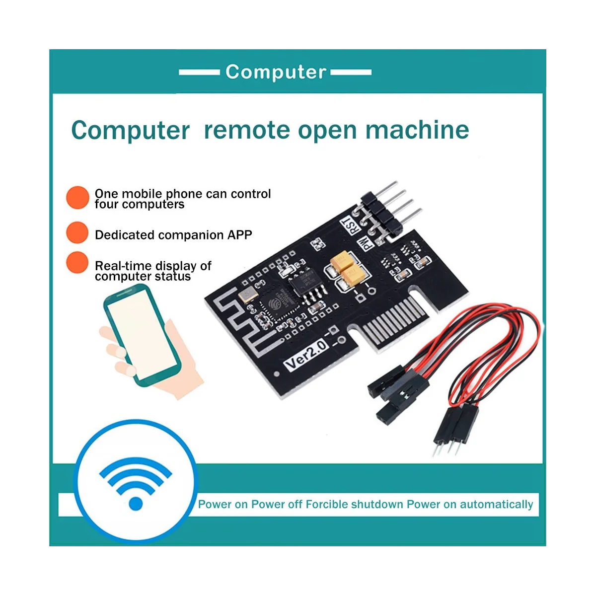Desktop-Computer-Boot-Karte Wifi-App fern gesteuerte Switch-Karte Computer-Remote-Boot-Start karte