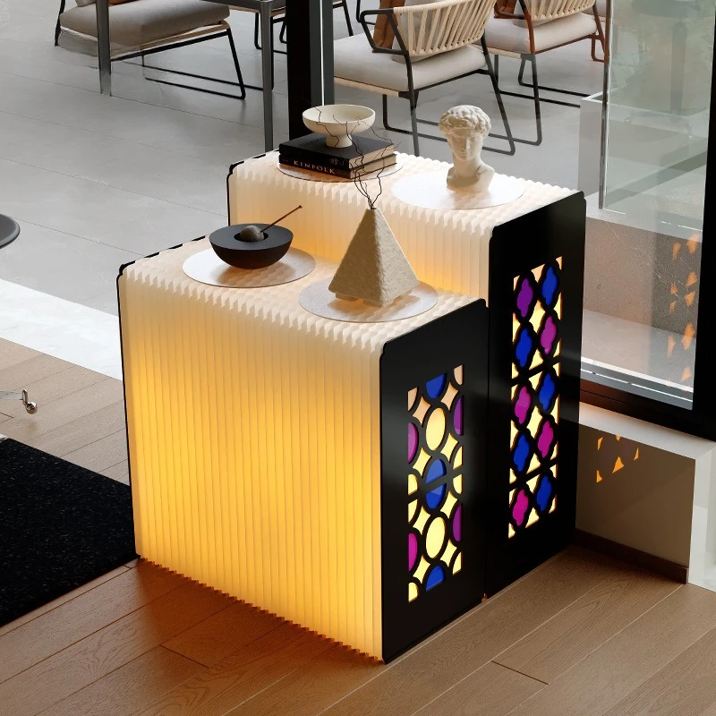 Display cabinet retro Guochao display table shoe bag jewelry ornament exhibition product sample glazed display rack
