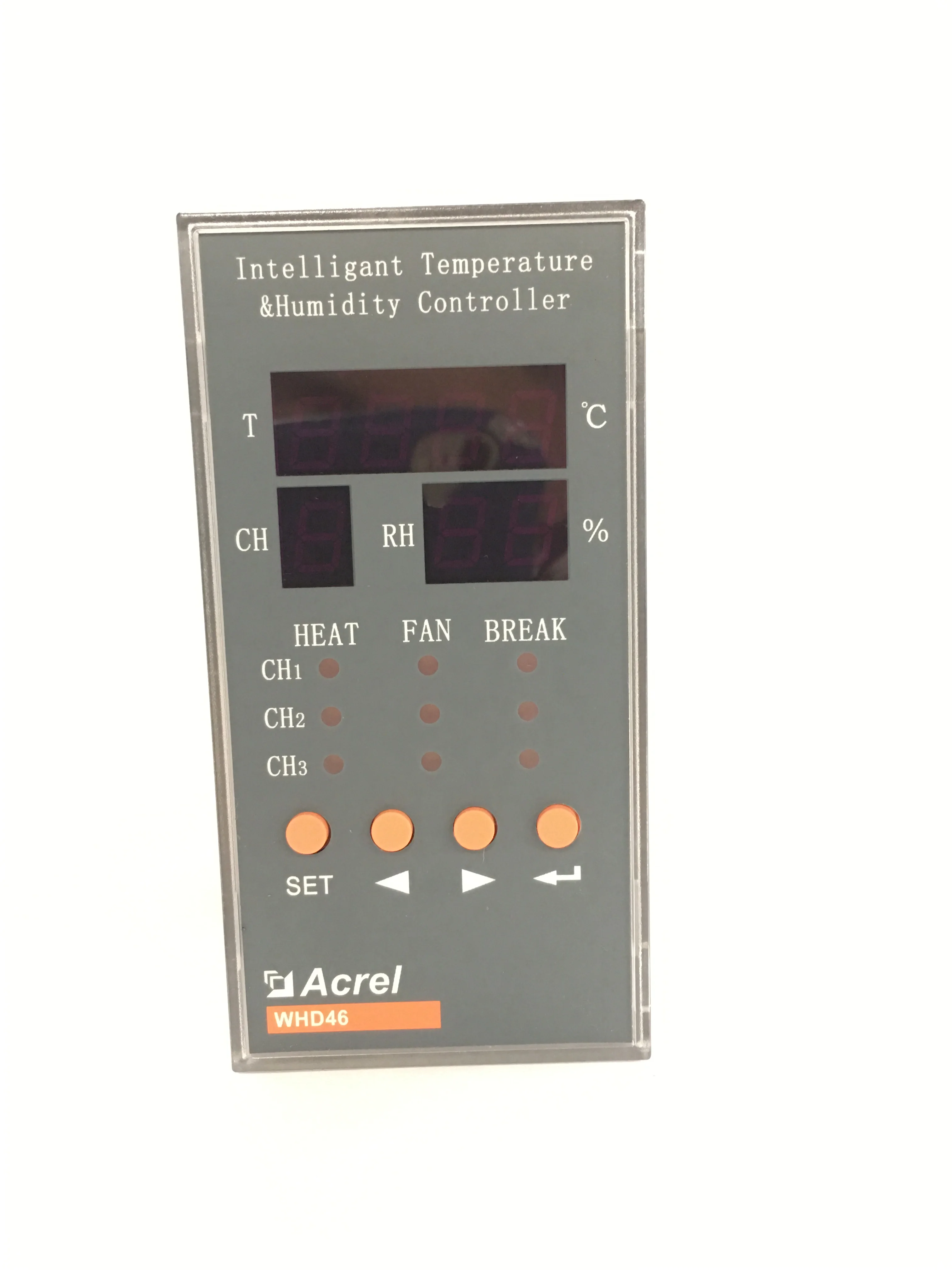 

WHD46 Temperature & Humidity Controller, 1-3 channel with sensor, Embedded mount, RS485, Modbus_RTU,