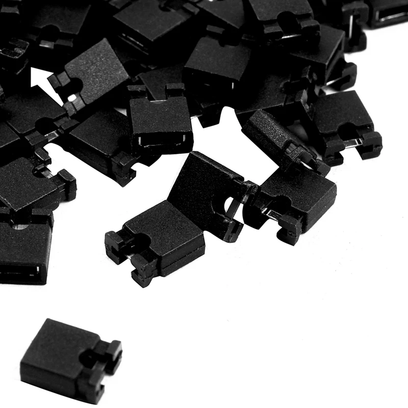 400Pcs DVD HDD PC Mainboard PCB Plugs Jumper Caps 2-Pin