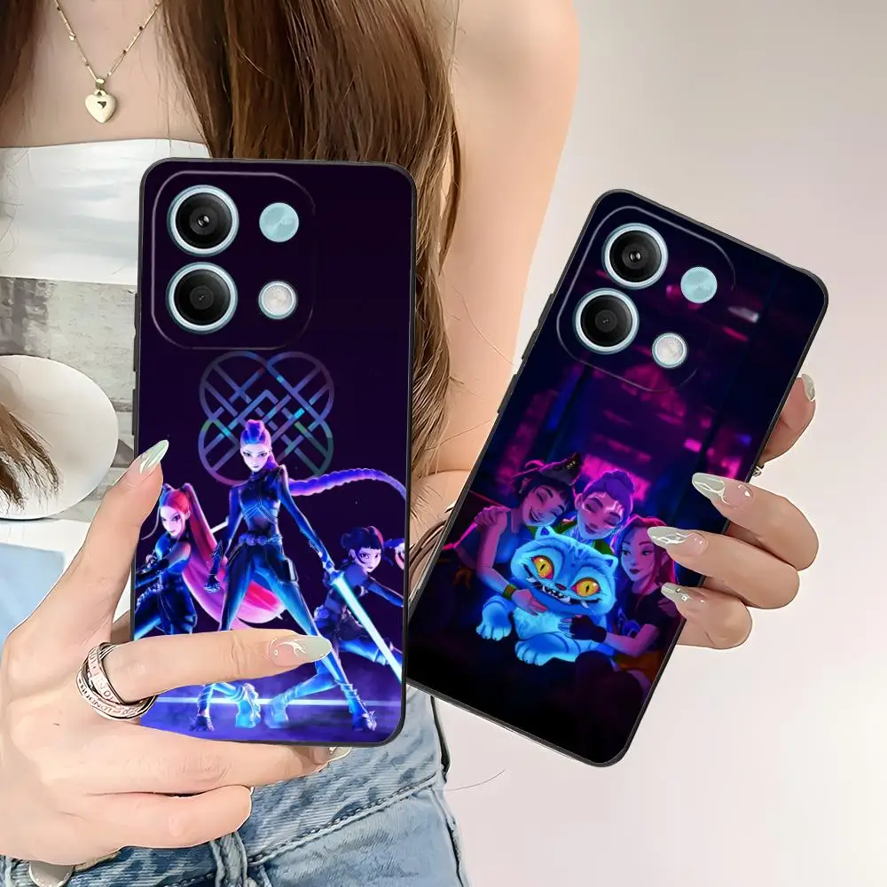 KPOP Hunter Girls Phone Case for POCO M7 M6 M5 M4 M3 X7 X6 X5 X4 X3 Pro GT 5G Colour Printing Protective Luxury Smartphone Cover