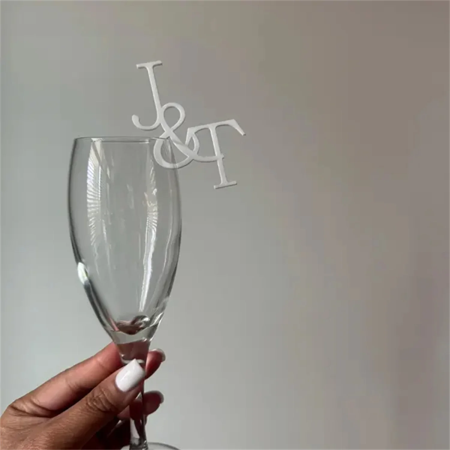 30/50/100 قطعة من علامات المشروبات الأولي المخصصة: سحر كوكتيل الزفاف الأنيق #4