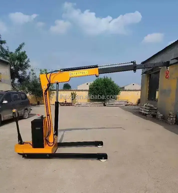 

1 Ton Simple Electric Rotary Hoist Small - Sized Electric Mobile Crane Mini LiftingCrane Trucks Electric Small Crane