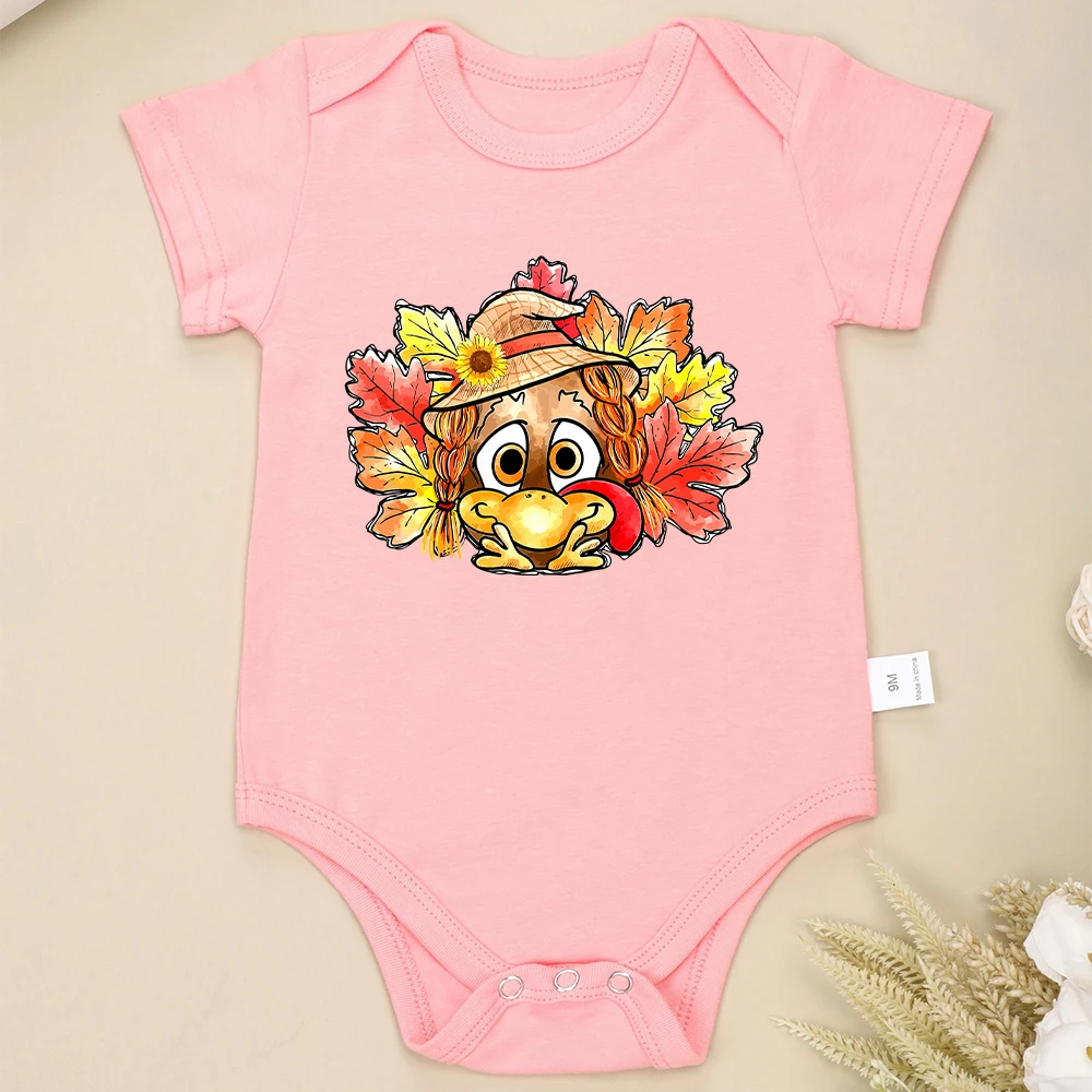 Cute Chick Cartoon Baby Clothes Cotton Boys and Girls Onesies Summer Casual Cozy Soft Newborn Bodysuit Cheap High Quality