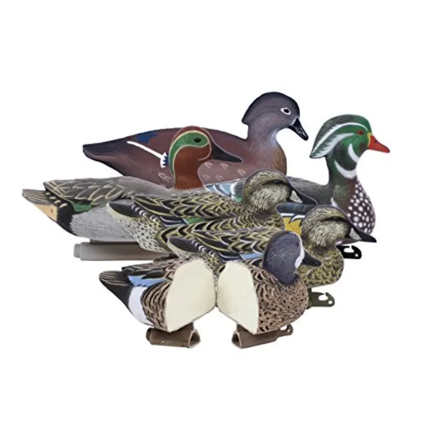 

Higdon Outdoors Standard Puddle Pack Duck Decoys Lightweight and Realistic UV Painted Floating Duck Decoys for Waterfowl Huntin