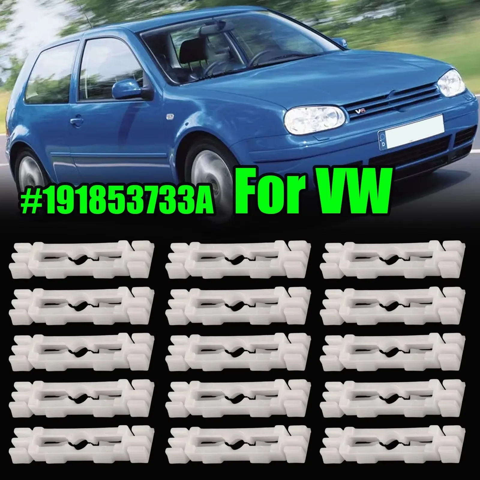 Roof Gutter Clips Rain Channel Gutter Trim Strip Moulding Clip FOR VW Golf Jetta GTI Caddy Passat B3 B4 1H0853733B 191853733A