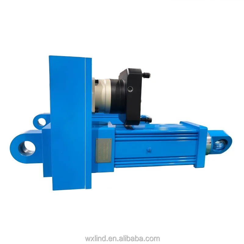 LIND LDE125 100mm Stroke 6.5T Y-hinge Transition Installation Bearing izable Aluminum Rotary Cylinder Industrial