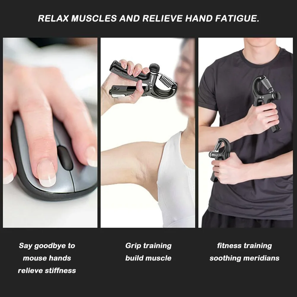 Greifer, verstellbar, R-Typ, Handgriff, Übung, zählbare Krafttraining, Stärkungszange, Feder, Finger, Kneifen, Handgelenk-Expander – Detail 4