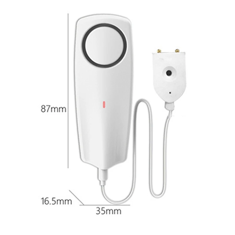 Tuya-WiFi Líquido Vazamento Sensor, Vazamento Overflow, Buzzer, App Push Alertas de Alarme, Vida Inteligente