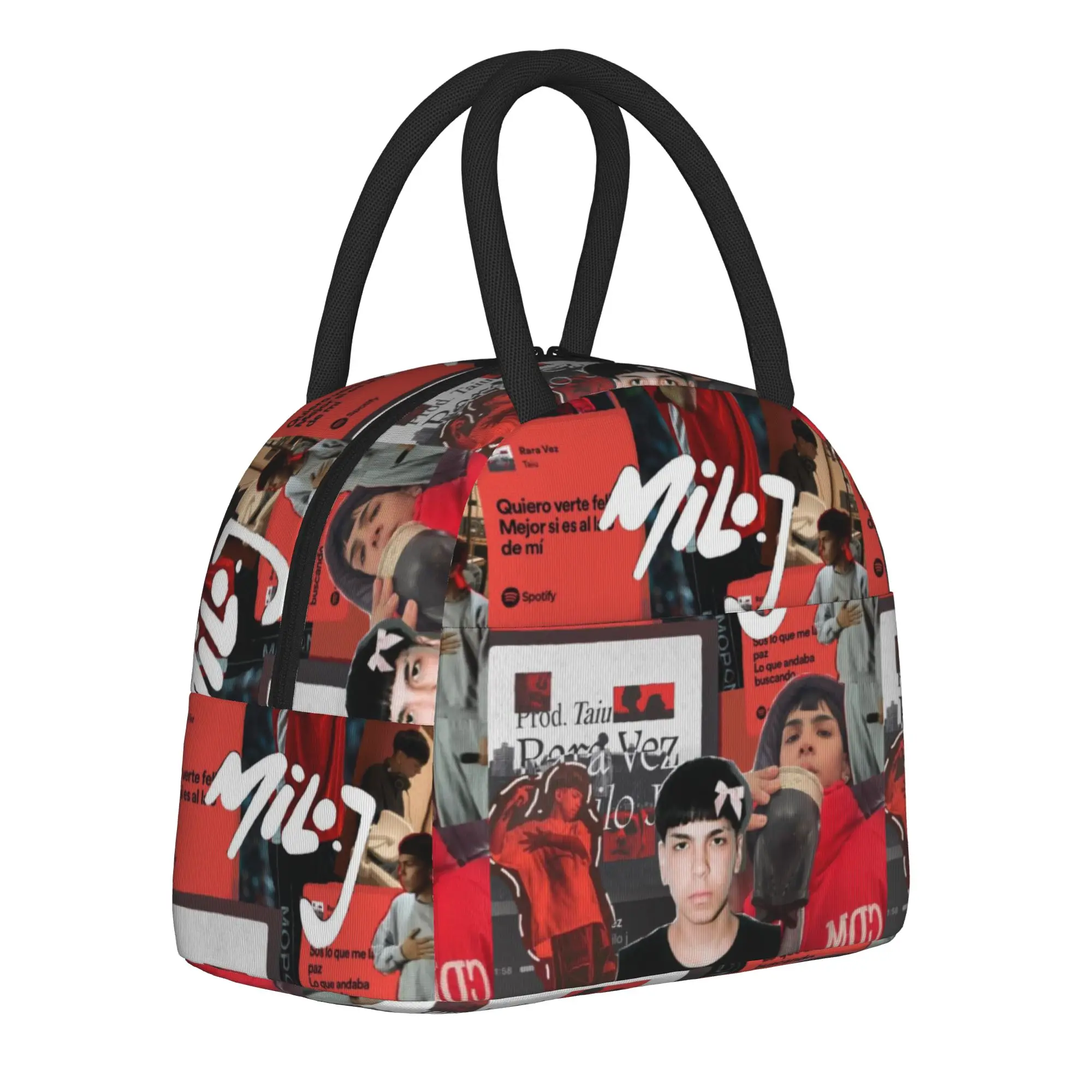 Milo J Rapper Music Album Tour Merch Insulated Lunch Bag For Outdoor  Food Container Reusable Cooler Thermal Bento Box