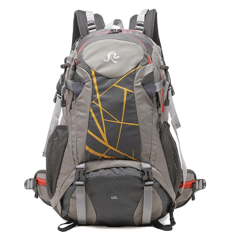 

40L Outdoor Mountaineering Bag Large Capacity Hiking Camping Backpack with Rain Cover Sports Travel Trekking Daypack Men Women