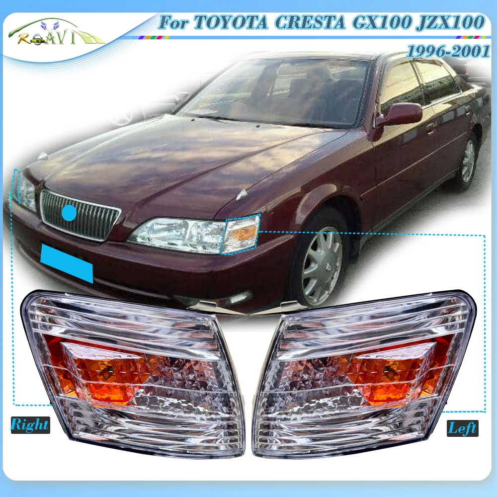 

Roavia Car Front Corner Light For Toyota CRESTA GX100 JZX100 1996-2001 Corner Light Headlight Marker Lamp Side Fender Lights