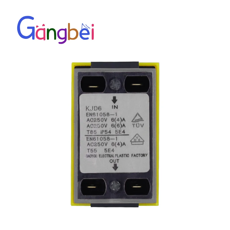 Nuevo interruptor electromagnético Original, interruptor KJD6 5e4, interruptor de caja de Control para taladro, AC 250V, 6(4)A