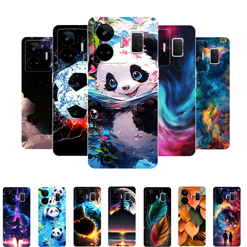 For Realme GT Neo5 Case Shockproof Soft TPU Silicone Back Cover Panda Phone Case For Realme GT Neo 5 RMX3706 Neo5 240W RMX3708