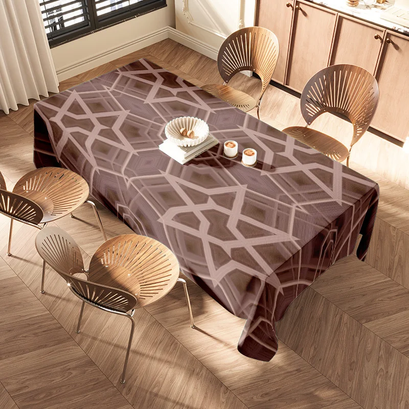 Giraffe Print Tablecloth Modern Dining Room Decoration Non-Slip Rectangular Table Cover Set for Kitchen Home Decor (Medium) Buy