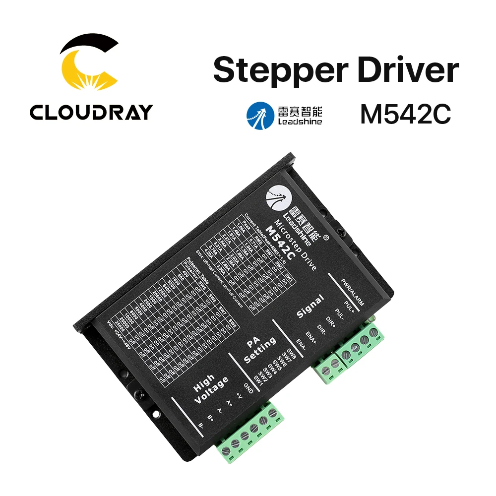 Leadshine M542C 2-Phase Stepper Driver Supply Voltage 24-50VDC Output 1.0-4.2A Current for 42 57mm Stepper motor Nema17 23