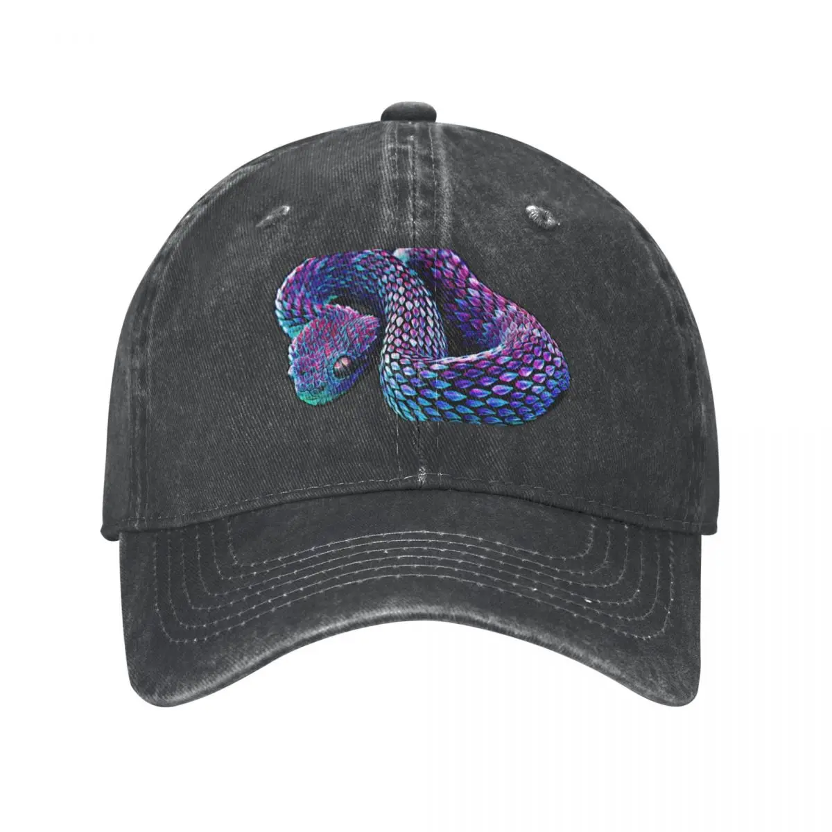 Bush viper - atheris hispida snakeCap Cowboy Hat Kids Hat Golf Hat Man Horse Women's Hats For The Sun Men's