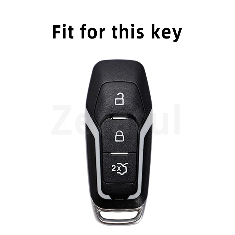 Funda de TPU para mando a distancia de coche, llavero con soporte para Ford Focus 3 4 ST Mondeo 5 MK5 Mustang F-150 Explorer Edge Fiesta Kuga MK3 4