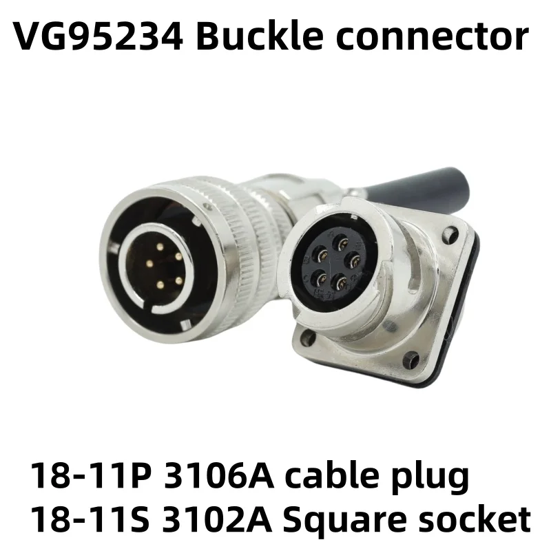VG95234 Snap On Connector 18SL Model 18-11P 18-11S 3106A Cable Plug 3108A Curved Plug 3102A Square Socket 5P BUCKLE