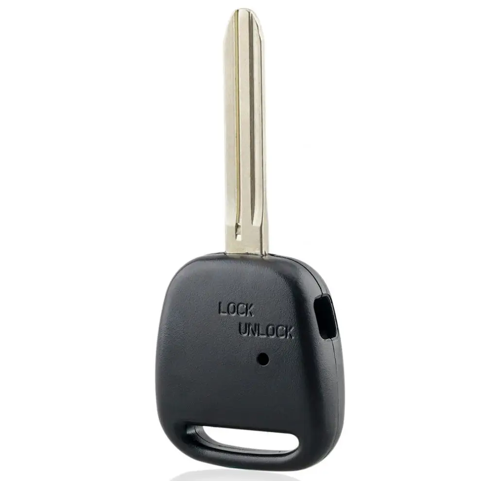 รถ REMOTE Key SHELL Case Fit สําหรับ TOYOTA Carina Estima Harrier Previa Key FOB พร้อม TOY43 ใบมีด 1 ปุ่มด้านข้าง