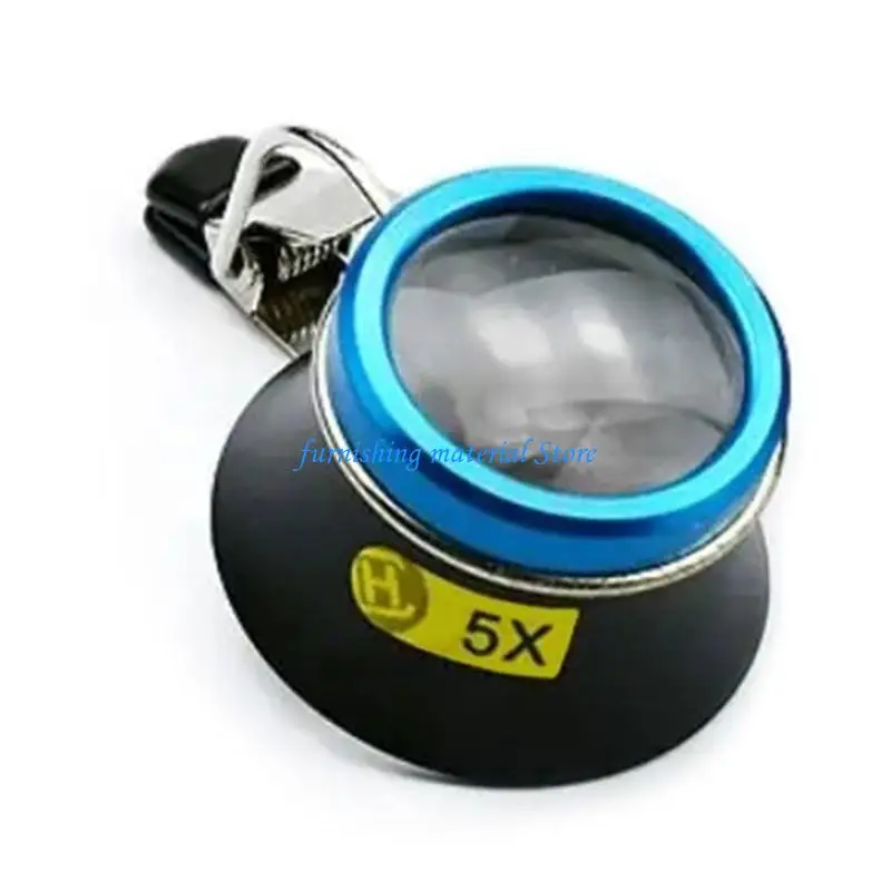 Y5GD Multipurpose Clip On Magnifier 5-20X Option For Glasses Crafts Detailed Viewing