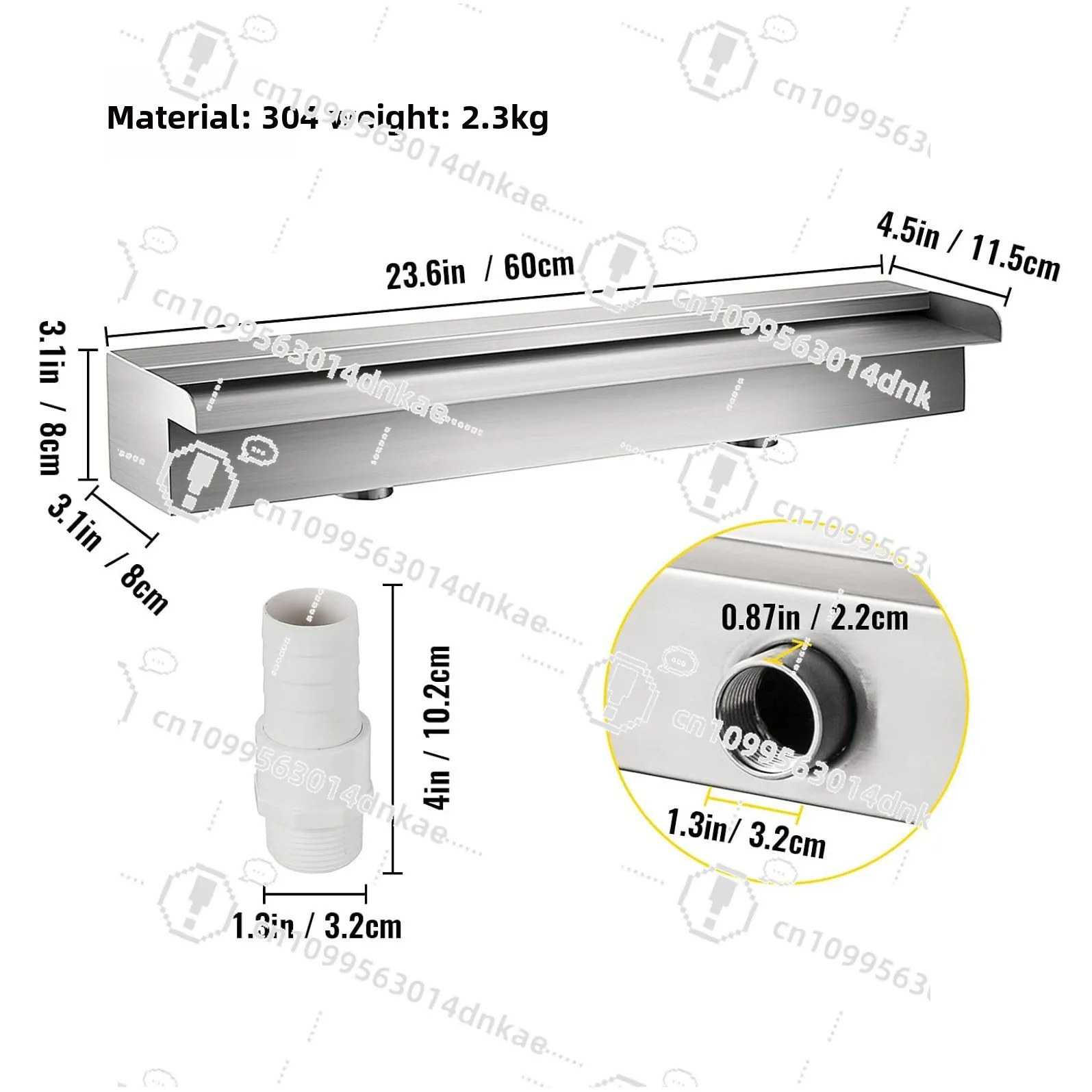 Outlet Stainless Steel Landscape Flow Sink Rockery Stacked Water Curtain Water Curtain Wall Flow Board Fountain