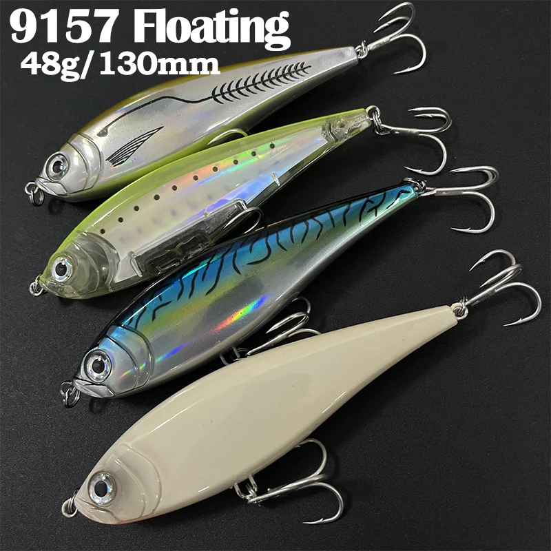 

Heavyweight Pencil Twitchbait Lure 130mm 48g Floating Inshore Stickbait Trout Seabass Artificial Hard Bait Long Casting Wobblers