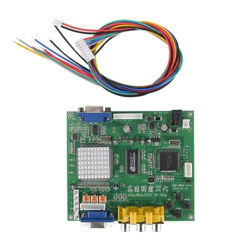 Retro Gaming Setup HD9800 GBS8200 Board CGA EGA Input Compact Video Converter Board Video Converter As The Picture