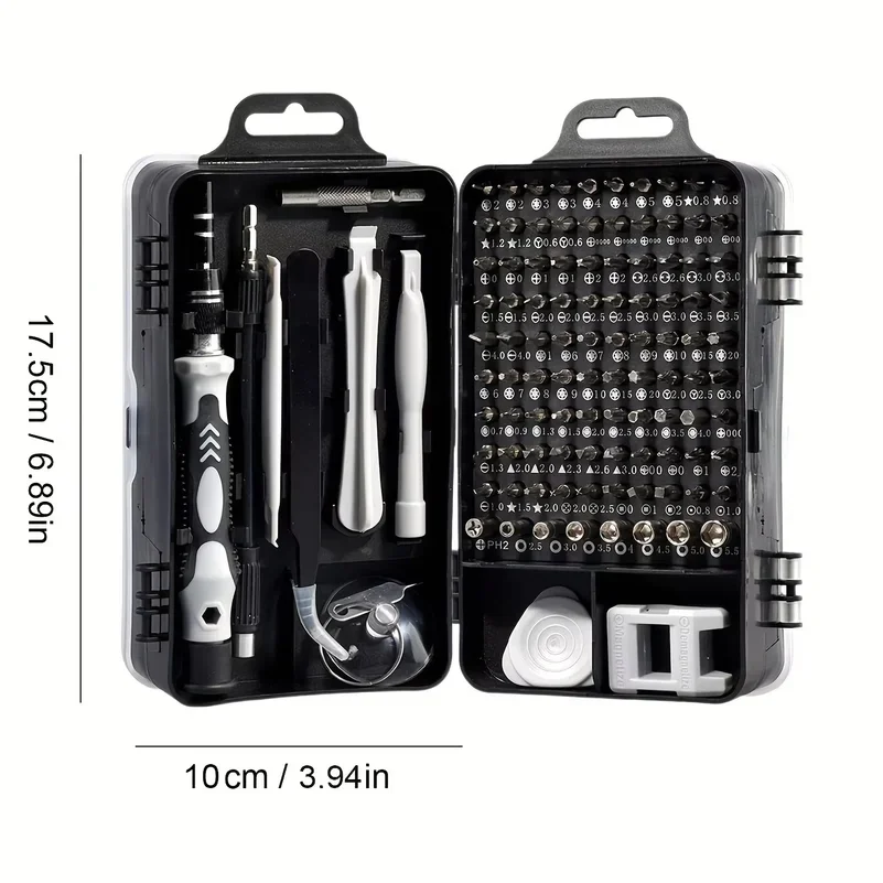 115-in-1 Magnetic Screwdriver Set, High Hardness Multifunctional Repair Tool Kit with Special-Shaped Bits for Phone/PC