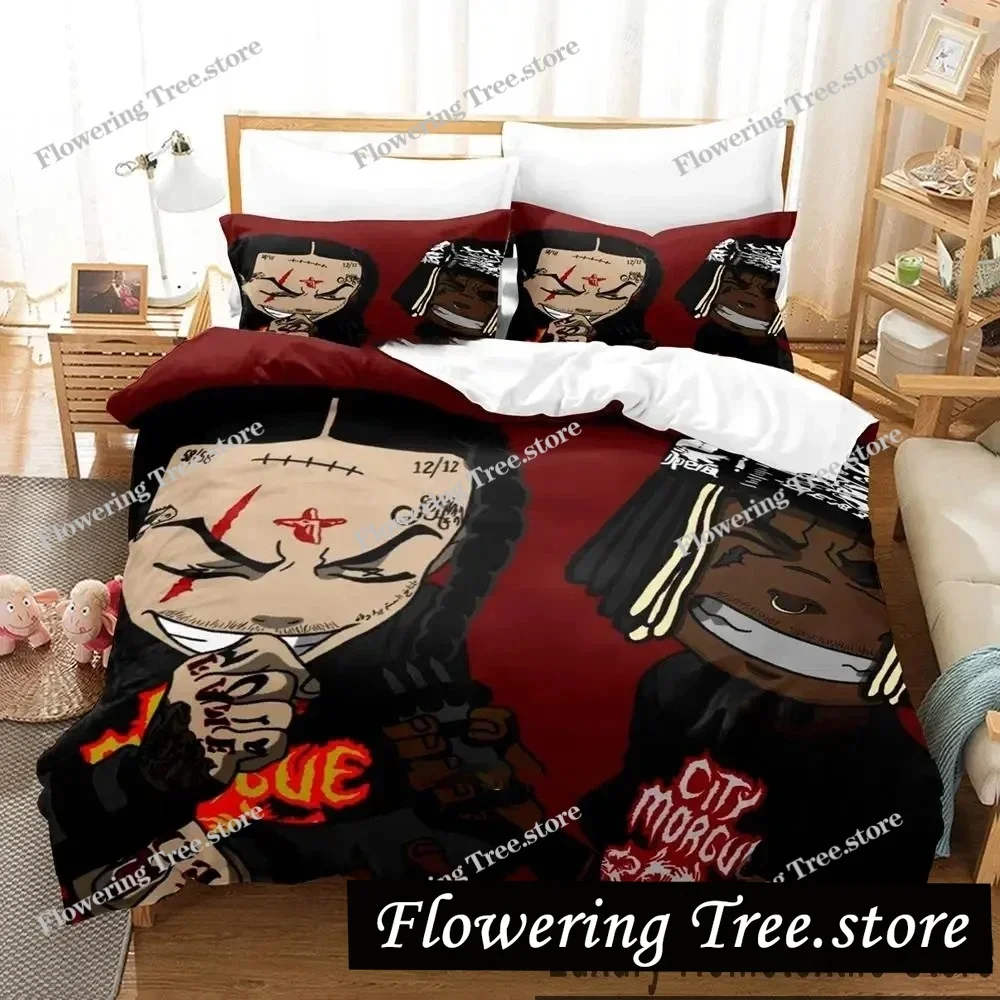 3D Print Zillakami Rapper Bedding Set Boys Girls Twin Queen King Size Duvet Cover Pillowcase Bed boys Adult Home Textileextile