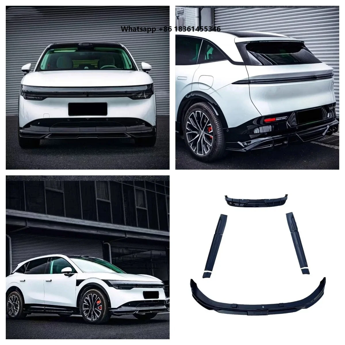 For Zeekr 7X Modified Rear Front Lip Side Skirt Surround Auto Accessories Gloss Black Body kit