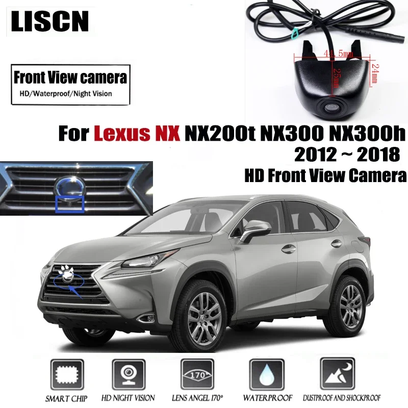 Car Front View camera For Lexus NX NX200t NX300 NX300h 2012 ~ 2018 HD Night Vision waterproof Parking LOGO Front Camera