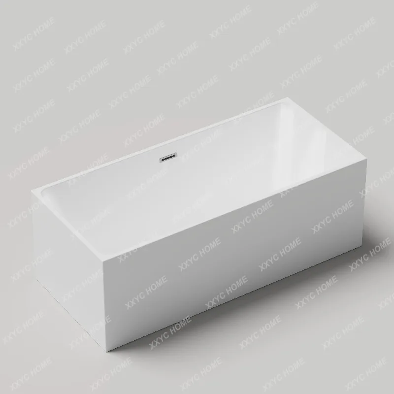 JYASquare bathtub household small apartment -style seamless acrylic removable bath tub