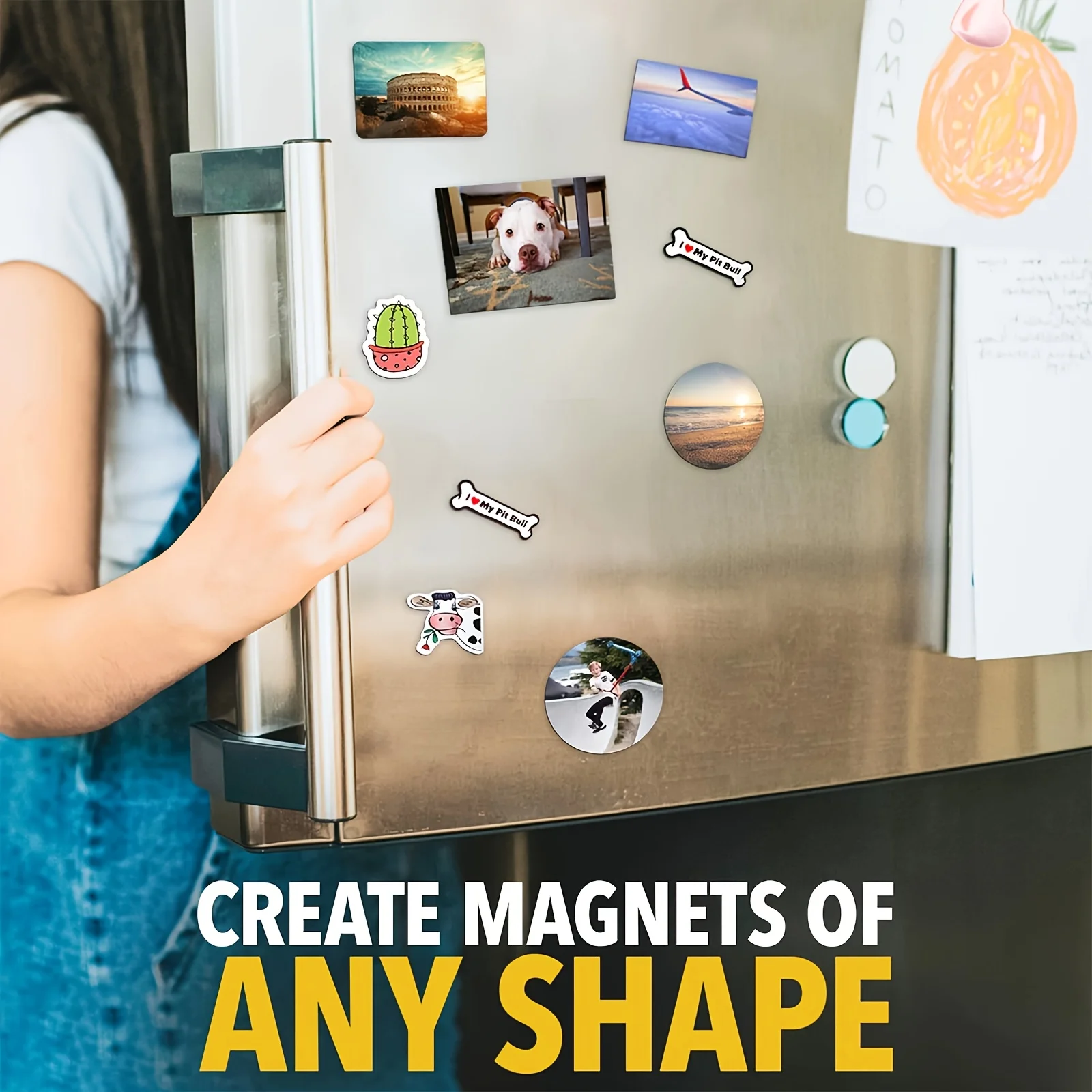 10/5 ورقة A4 أوراق مغناطيسية لامعة قابلة للطباعة مقاومة للماء طباعة نافثة للحبر 16Mil ورق صور مغناطيسي مرن للحرف اليدوية ذاتية الصنع