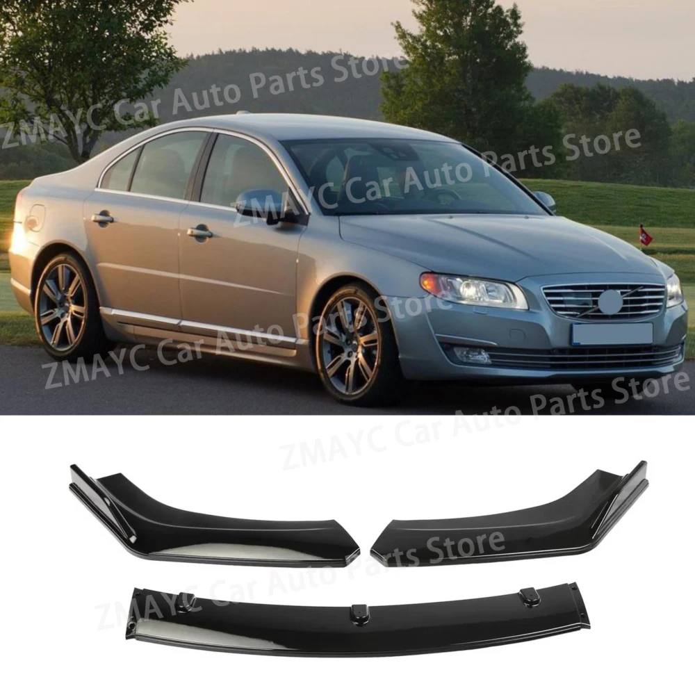Alerón de labio de parachoques delantero de coche, 3 uds., para Volvo S80 MK2, difusor divisor Stinger S80 T5 D4 2013-2016, kits de carrocería de estiramiento facial final