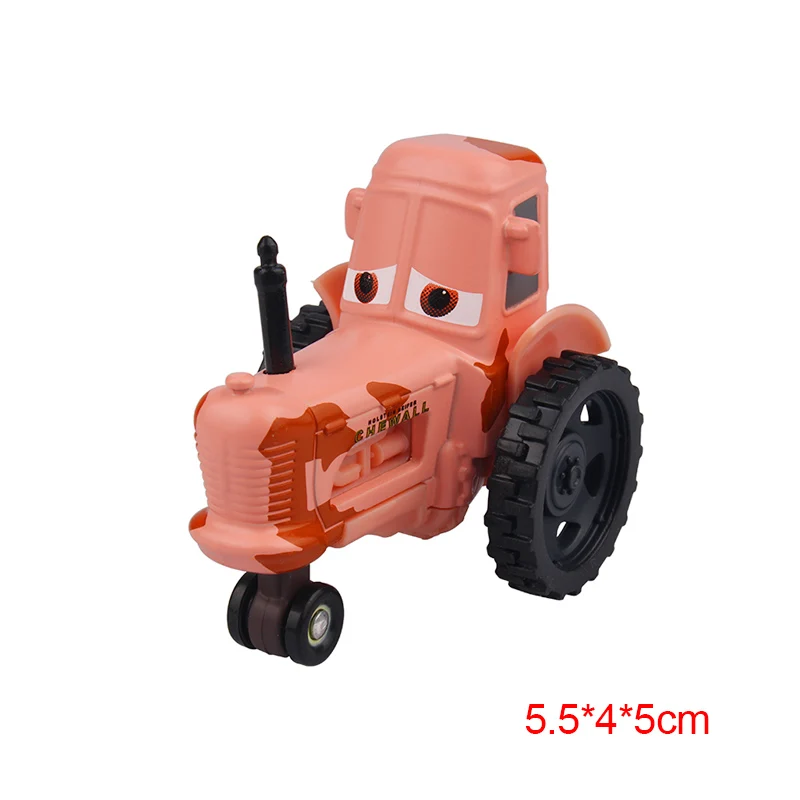 Disney Pixar Cars 2 3 Lightning Mcqueen Deluxe Frank Tractor Bulldozer Metal Model Car 1:55 Diecast Vehicle Toy For Children Kid