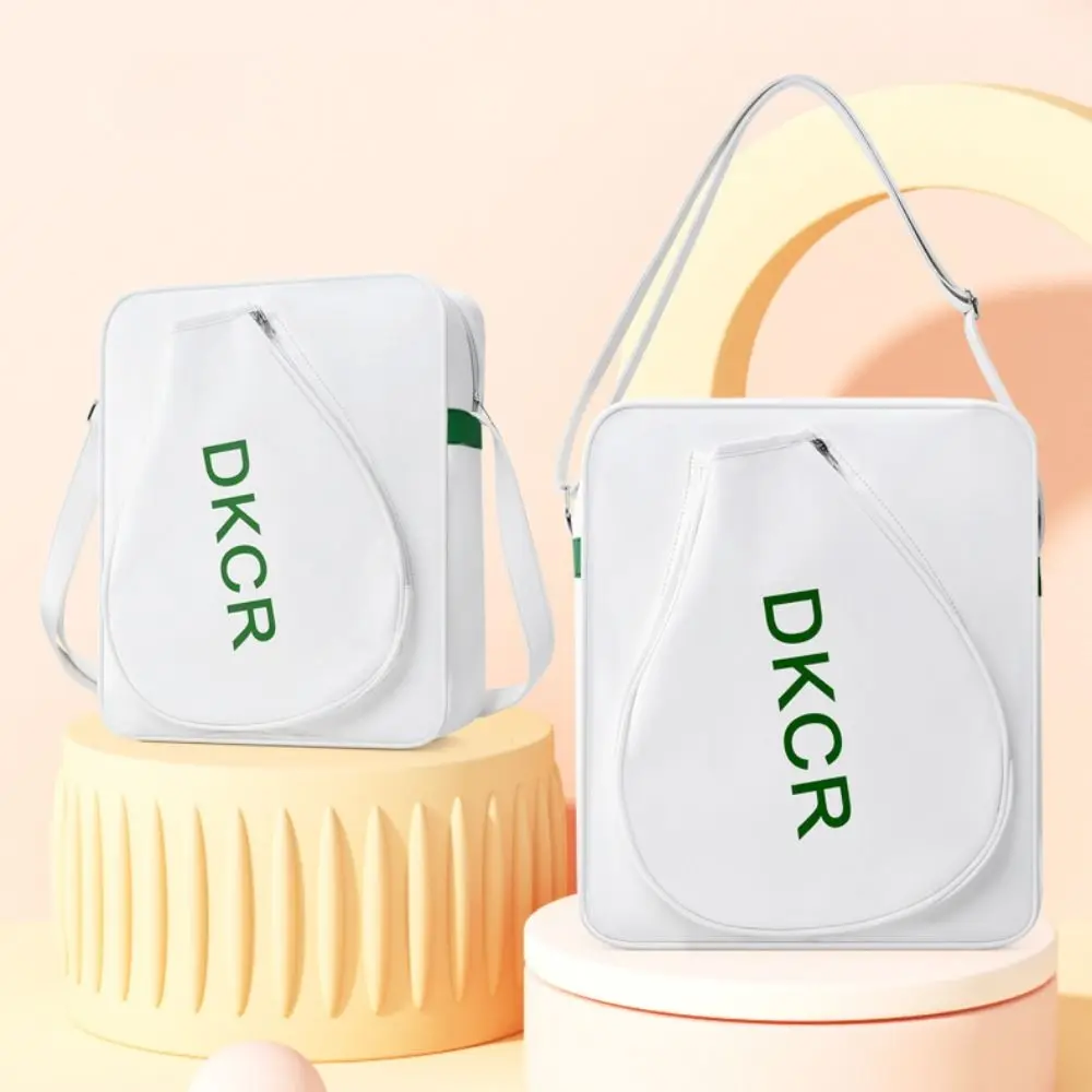 

Portable PU Badminton Rackets Bag Adjustable Strap Lightweight Badminton Shoulder Bag Large Capacity Sports Carrying Bag