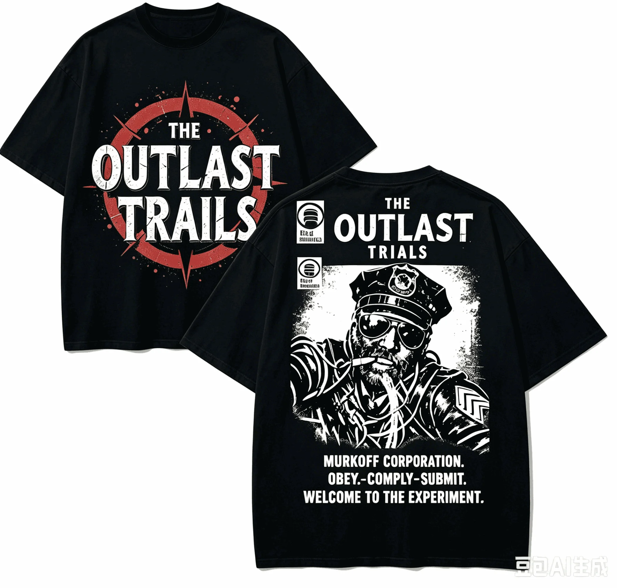 The Outlast Trials Anime Lover T-shirt Harajuku Cotton New Model High Street Retro Oversized Unisex Harajuku Couples hot product