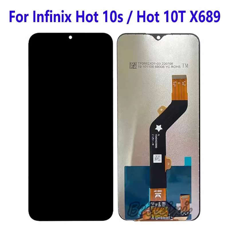 

For Infinix Hot 10s X689 X689B X689D LCD Display Touch Screen Digitizer Assembly For Infinix Hot 10T X689C