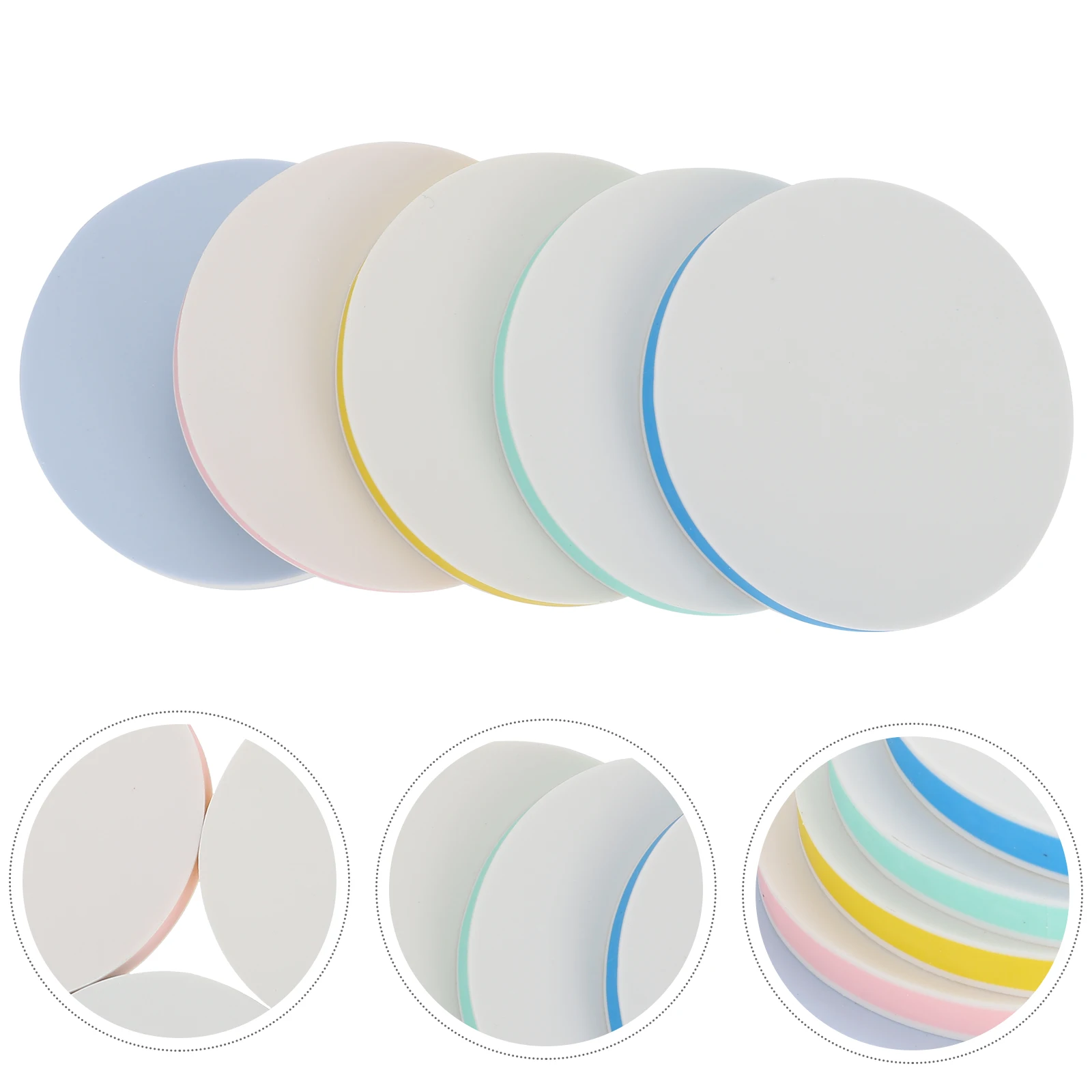 

5 шт. резиновые блоки для резьбы, круглые DIY резиновые штампы, аксессуары, инструменты для резьбы по гладкими краями для гравировки учащихся