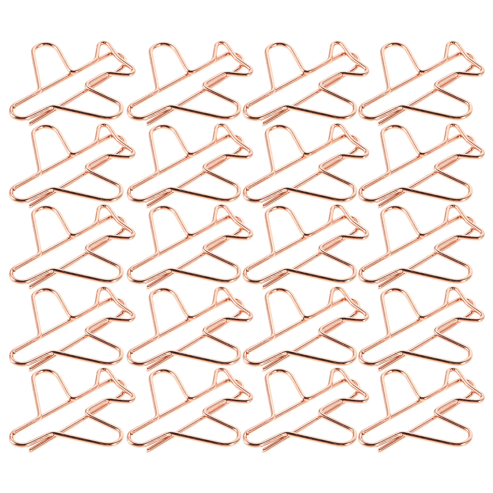 

20 Pcs Creative Paper Clip Decorative Clips Desk Airplane Bookmarks Office Supplies