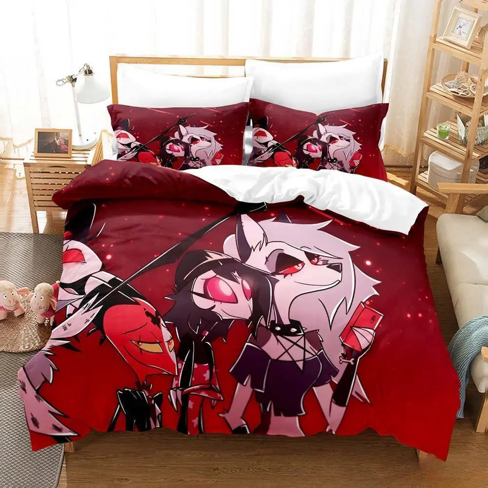 Loona boss Bedding Set Single Twin Full Queen King Size Bed Set Adult Kid Bedroom Duvet cover Sets 3D Anime parure de lit Bed