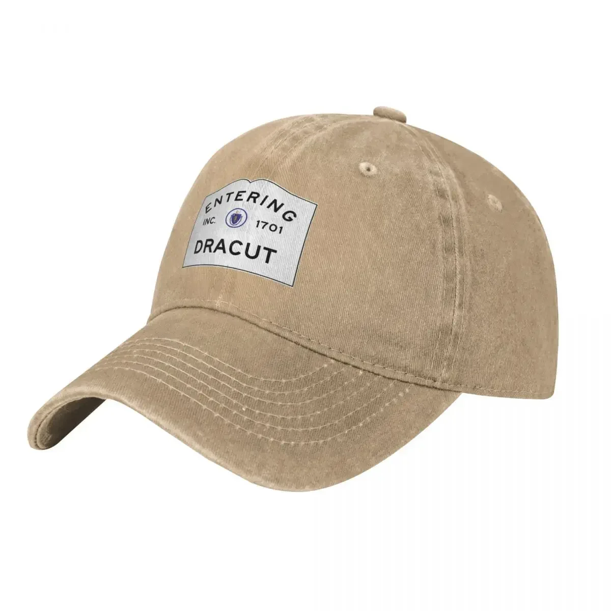 

2025 Entering Dracut Massachusetts - Commonwealth of Massachusetts Road Sign Baseball Cap Rave Cosplay Luxury Hat Boy Women's