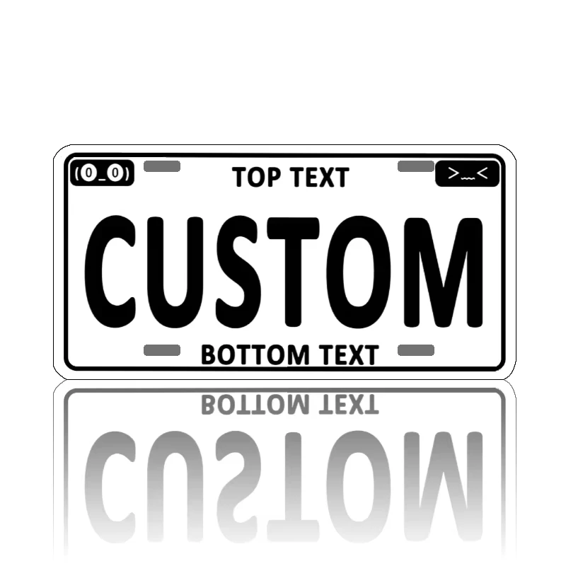 Custom Text Rectangular Tin Metal Wall Plaque 30×15cm, Personalized Top‑Middle‑Bottom Customizable Text Retro Iron Wall Sign