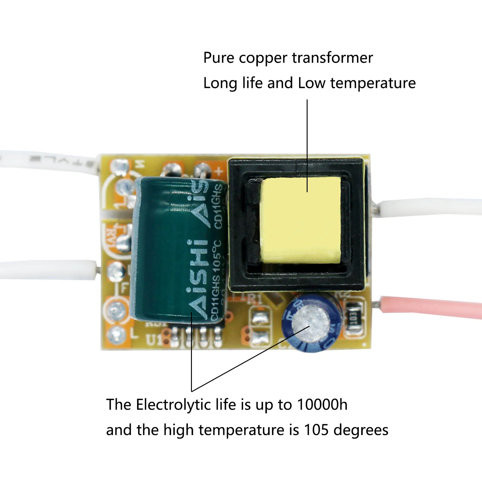 LED Driver 3-5W Power Supply Constant Current 200mA-300mA Automatic Voltage Control Lighting Transformers For LED Lights DIY