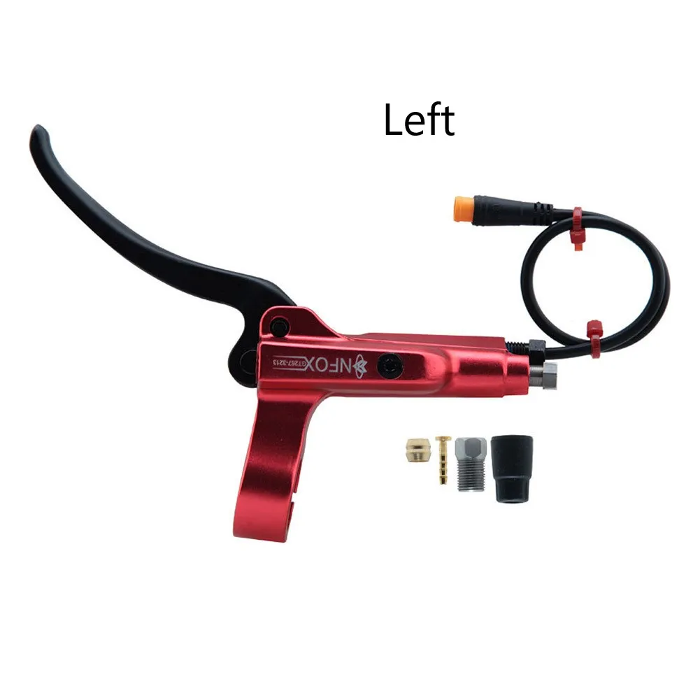 E-Bike Brake 3 Pin Accessories Aluminum Alloy Black/Red Brake Handle Electric Bike For Bafang Hall GT267 Replacement Spare Parts