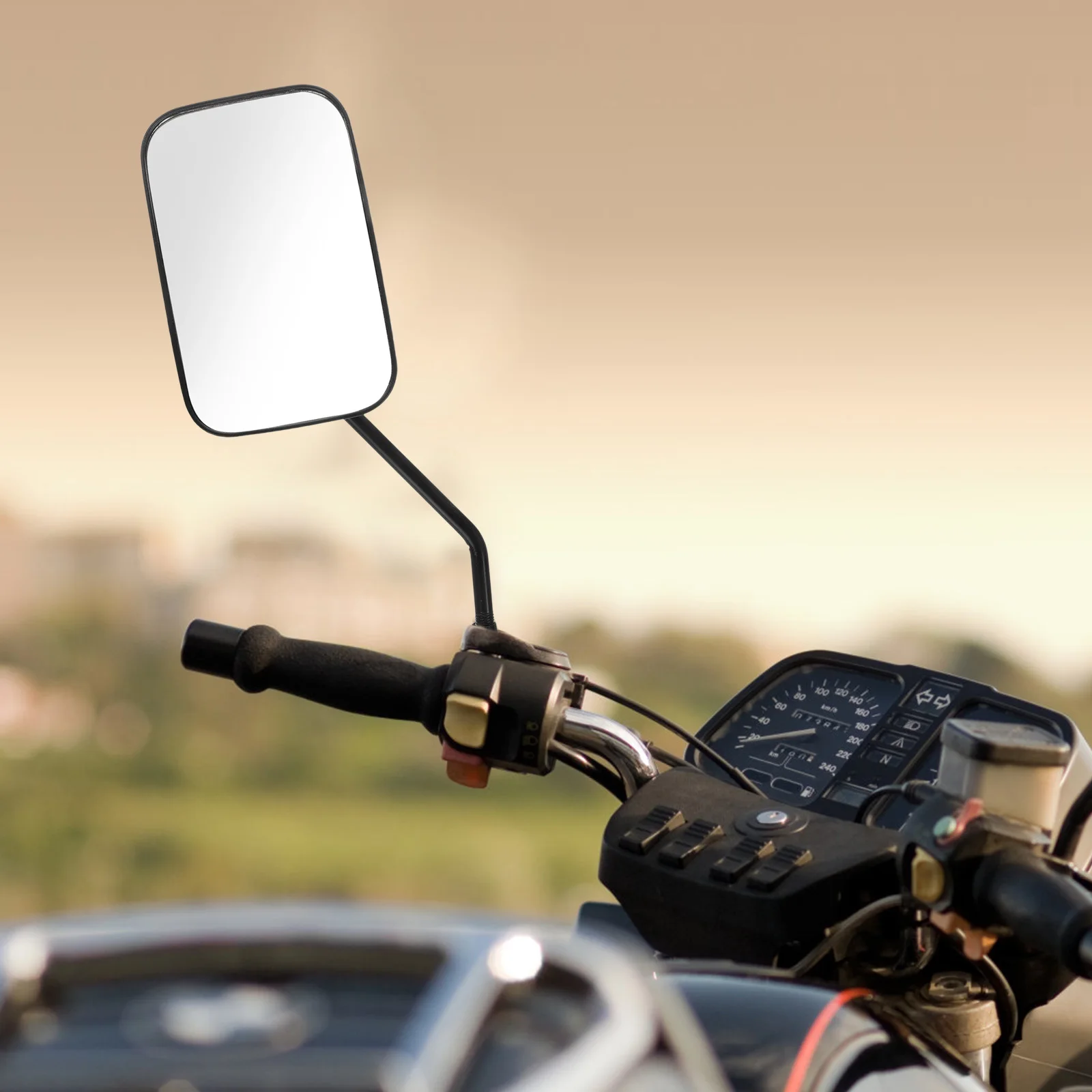 

1Pair Motorcycle Mirror Rear View Wide Angle Reflective Scooter Handlebar Replacement Rearview Mirrors Rearview Mirrors