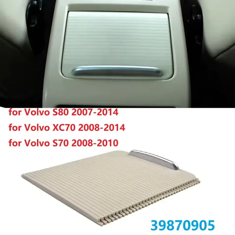 For Volvo S80 S70 V70 XC70 Car Front Center Console Cup Holder Roller Shutter Sliding Lid Beige/Black 39870904 39870905