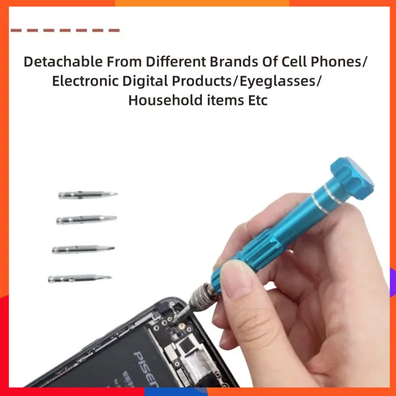  MINI Precision ไขควงเครื่องมือนาฬิกาโทรศัพท์มือถือไขควงความแม่นยําสกรูชุดซ่อมเซลล์ 5 In 1 ไขควง